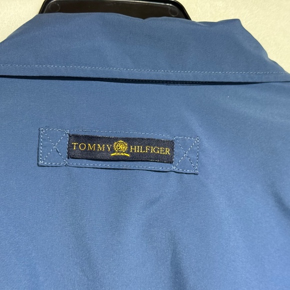 Vintage Tommy Hilfiger Harrington Jacket Crest XL Full Zipper Fleece Lined Blue - Picture 11 of 11